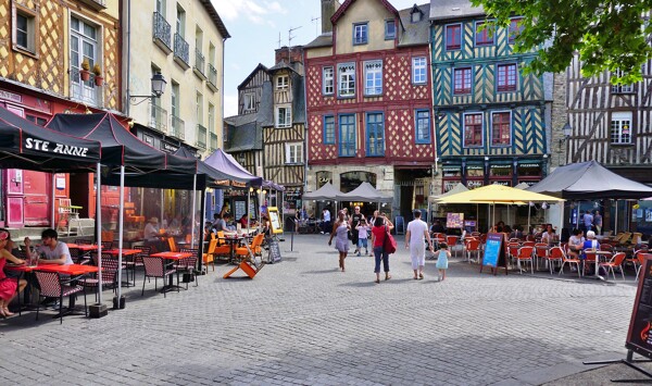 Downtown Rennes France